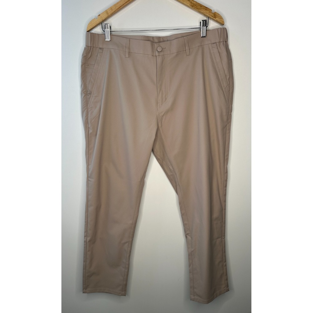 Jack Archer Jetsetter Tech Pants 36 x 28 Oak Khaki Travel Performance Stretch - Picture 2 of 10